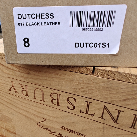 Steve Madden "DUTCHESS" Black Leather Studded Wood-Platform Clogs - Picture 7 of 8